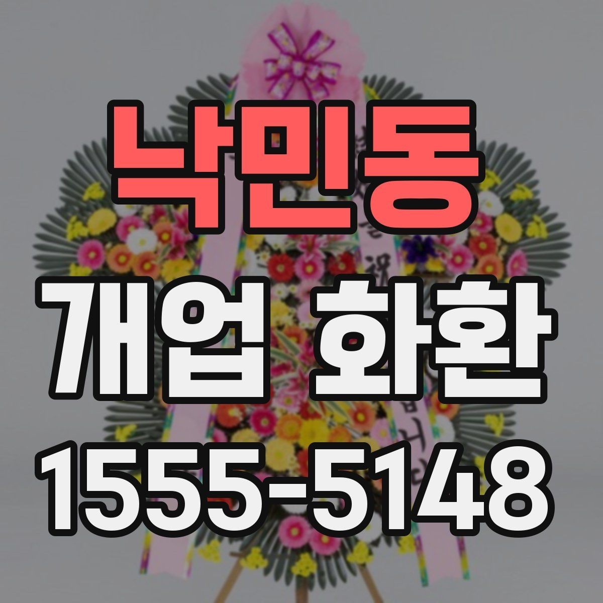 낙민동 개업 화환 꽃 종류별 느낌과 활용