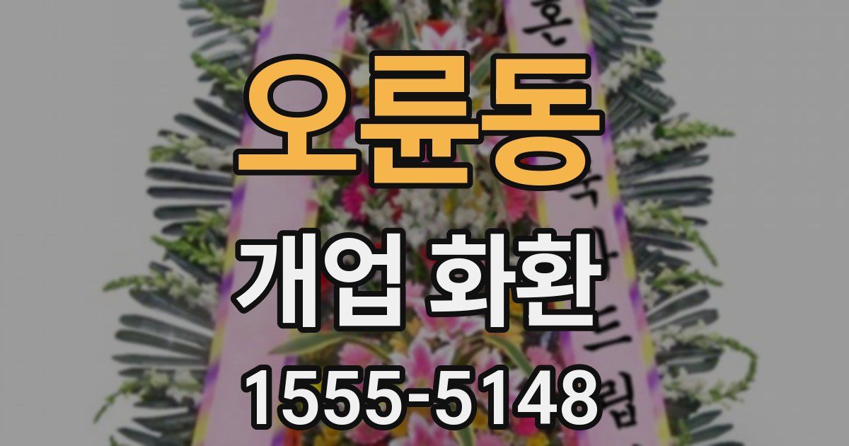 오륜동 개업 화환