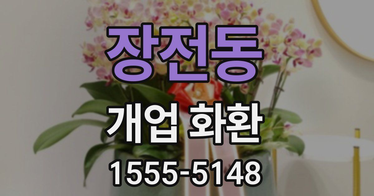 장전동 개업 화환