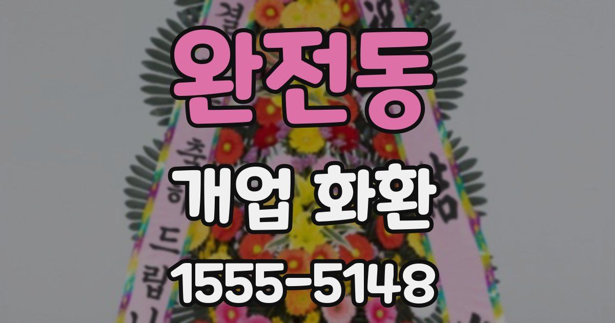 완전동 개업 화환