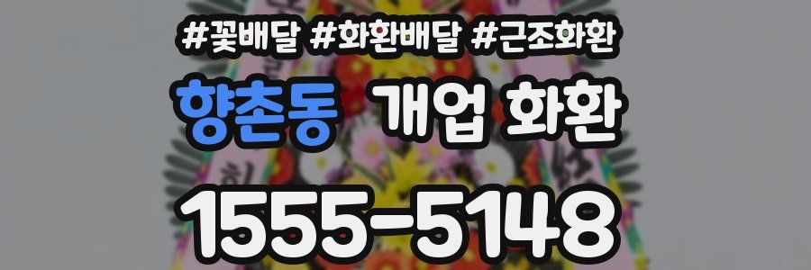 향촌동 개업 화환