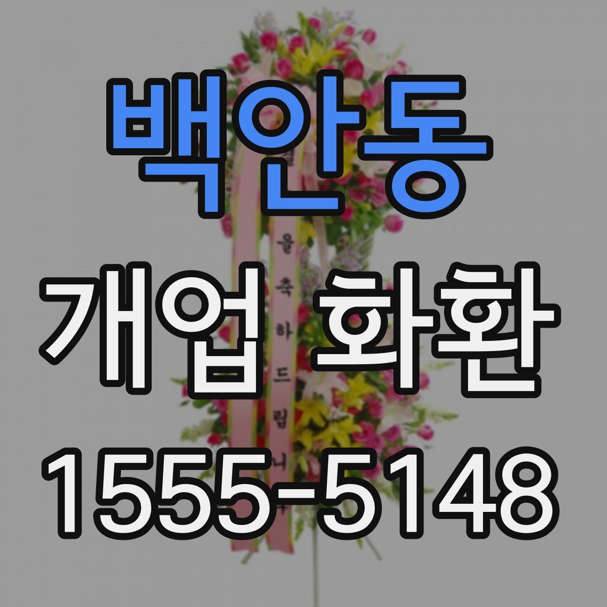 백안동 개업 화환