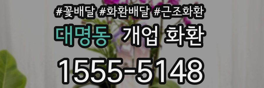 대명동 개업 화환