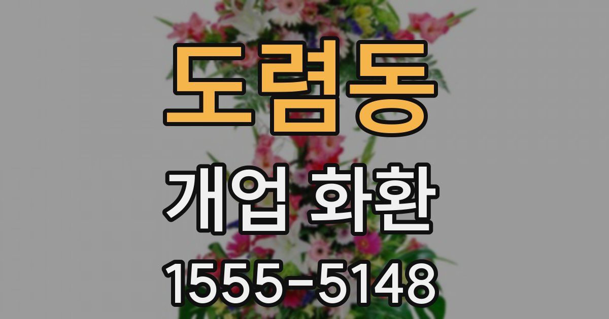 도렴동 개업 화환