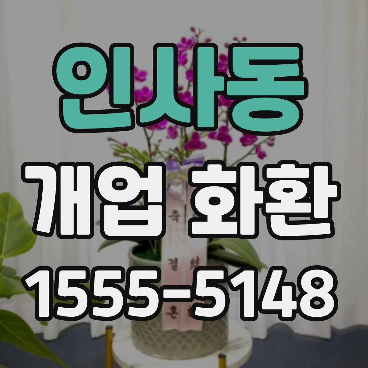 인사동 개업 화환