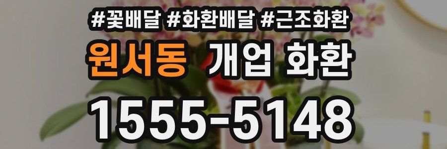 원서동 개업 화환