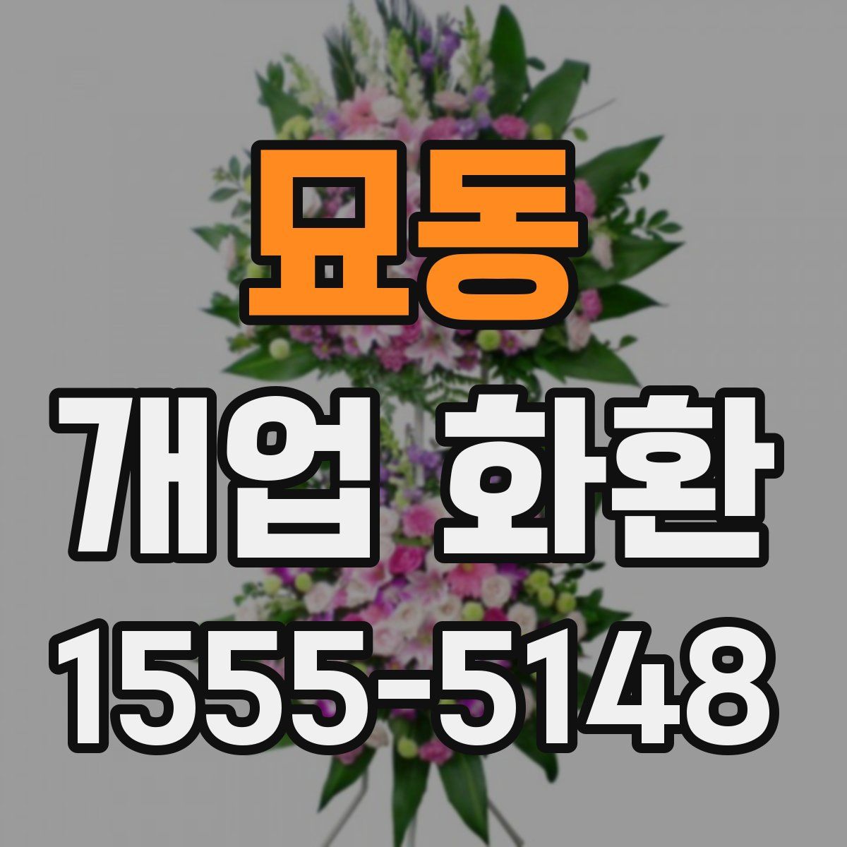 묘동 개업 화환