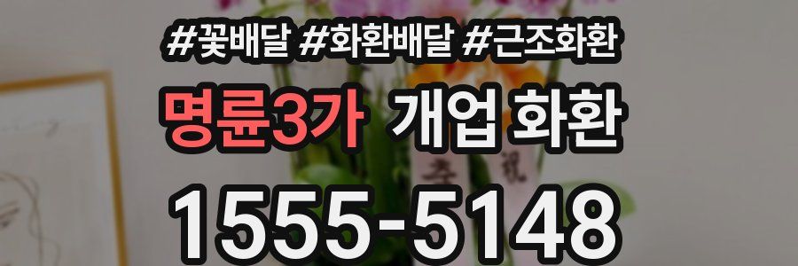 명륜3가 개업 화환