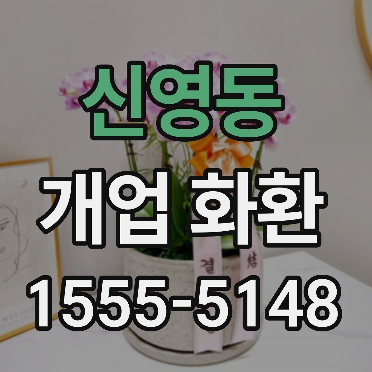 신영동 개업 화환