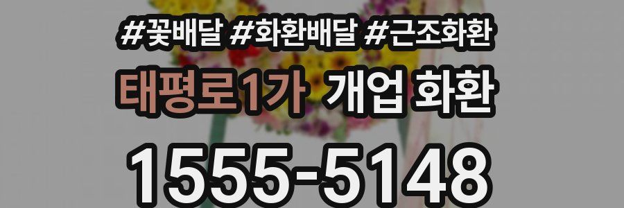 태평로1가 개업 화환