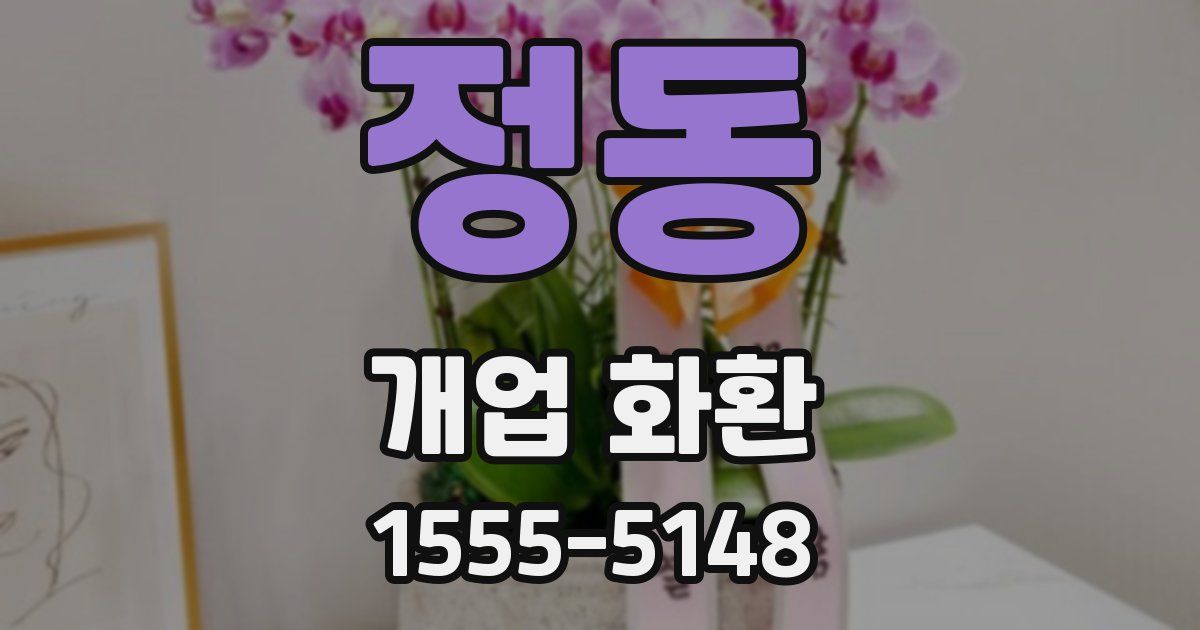 정동 개업 화환