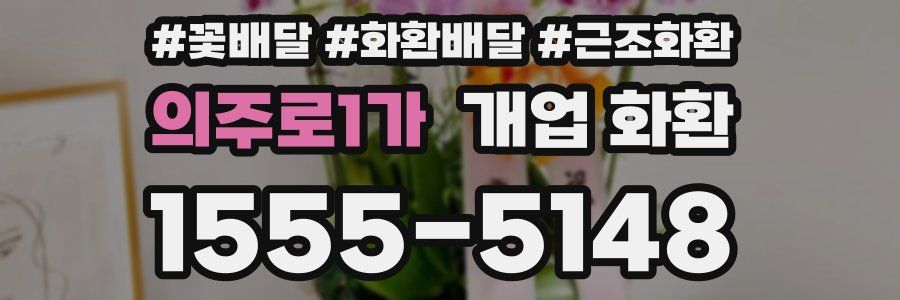 의주로1가 개업 화환