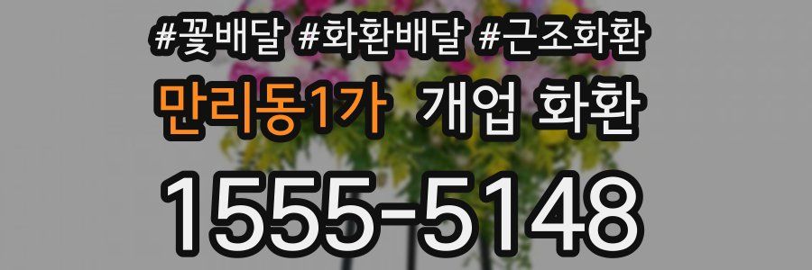 만리동1가 개업 화환