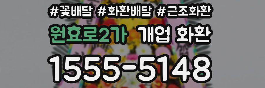 원효로2가 개업 화환