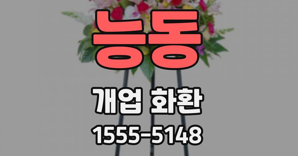 능동 개업 화환
