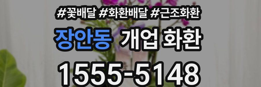 장안동 개업 화환
