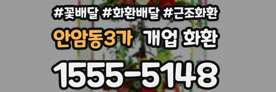 안암동3가 개업 화환