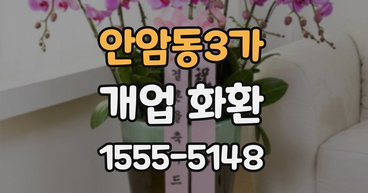 안암동3가 개업 화환