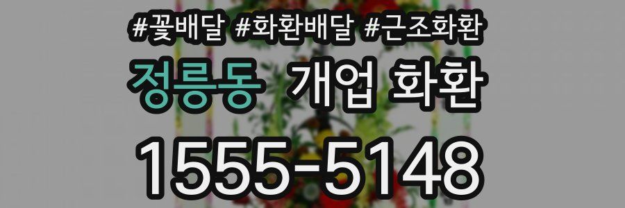 정릉동 개업 화환