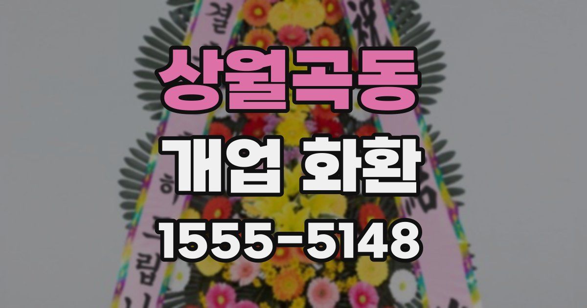 상월곡동 개업 화환