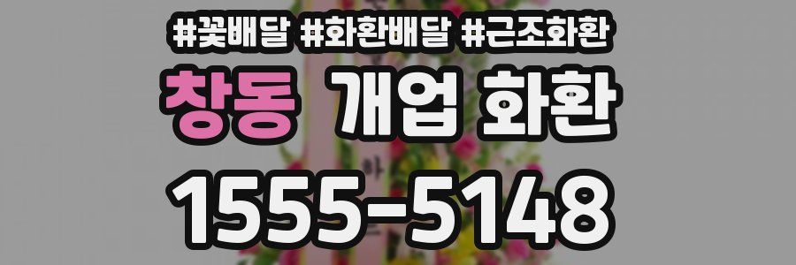 창동 개업 화환