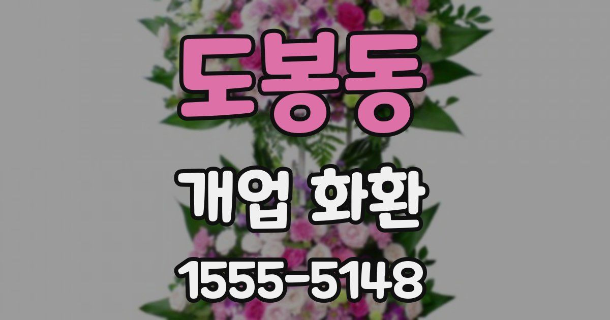 도봉동 개업 화환