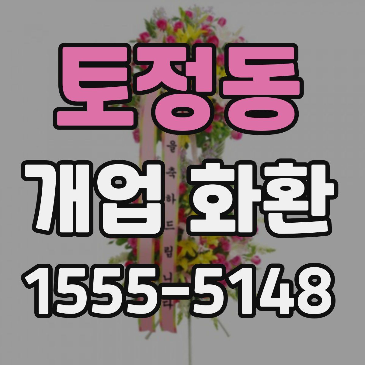 토정동 개업 화환