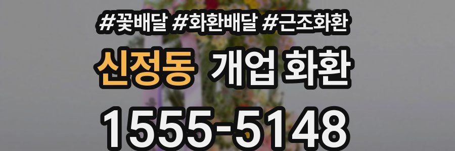 신정동 개업 화환