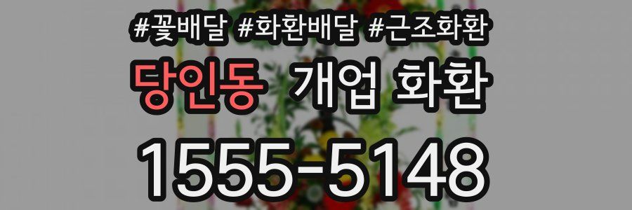 당인동 개업 화환