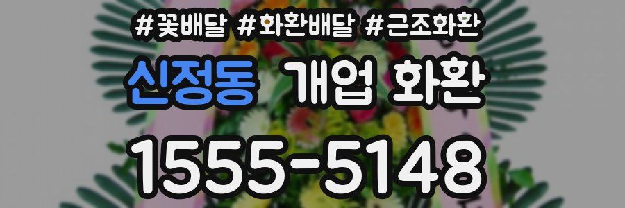 신정동 개업 화환