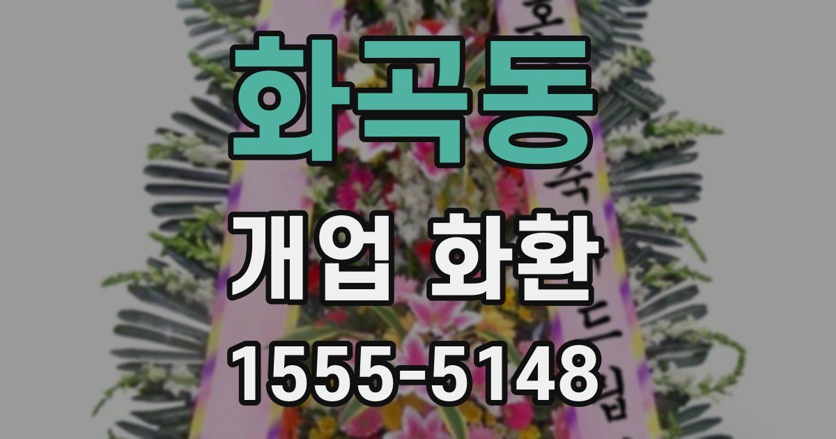 화곡동 개업 화환