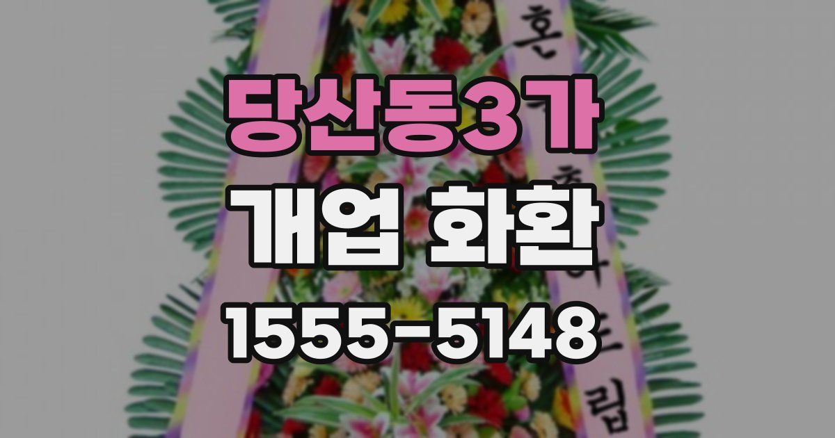 당산동3가 개업 화환