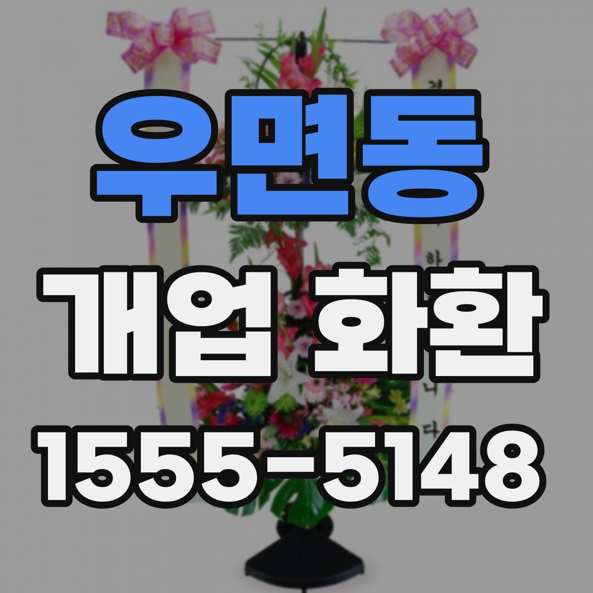우면동 개업 화환