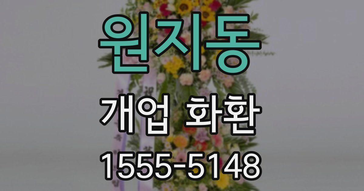 원지동 개업 화환