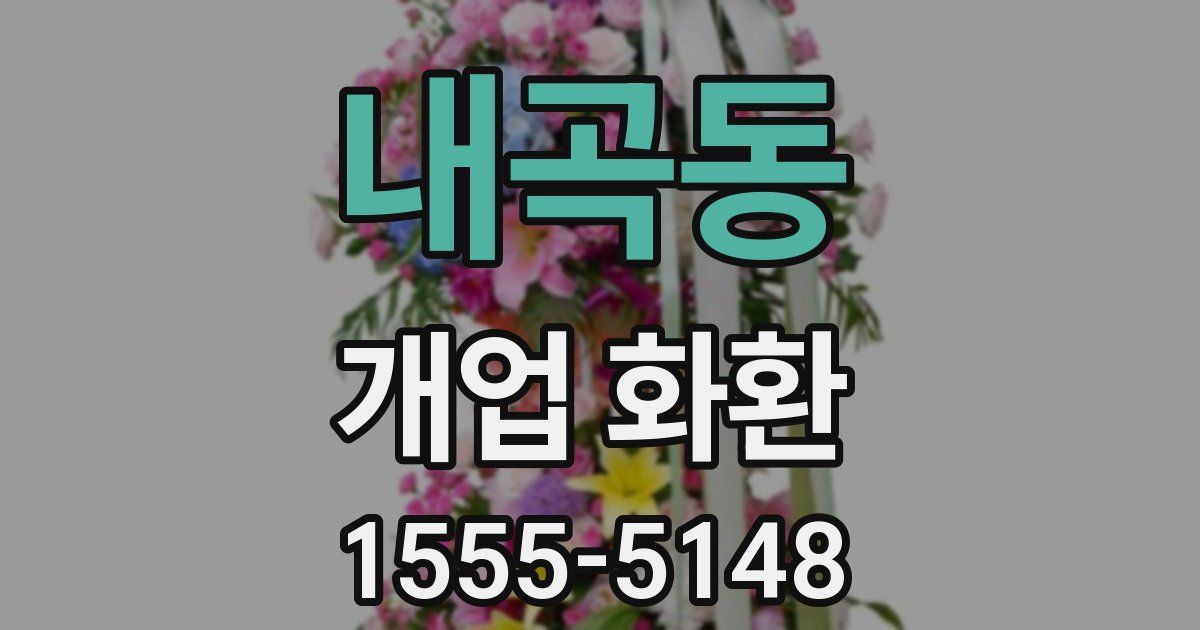 내곡동 개업 화환