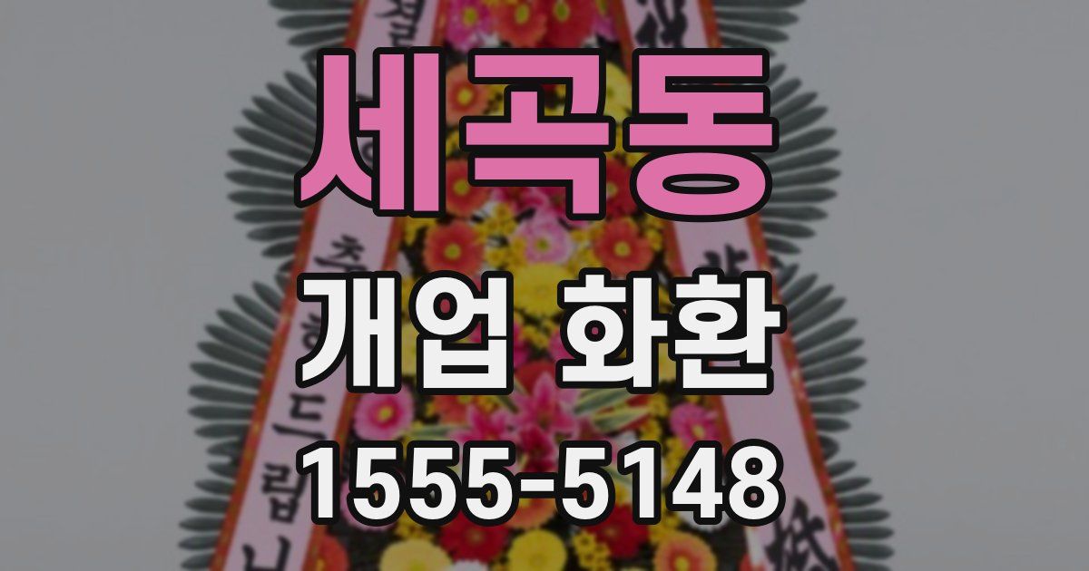 세곡동 개업 화환