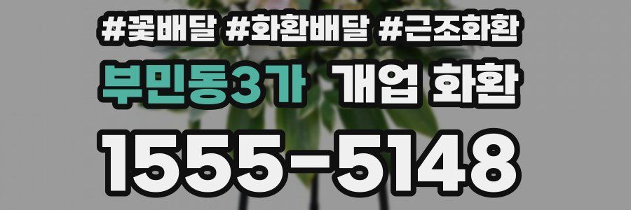 부민동3가 개업 화환