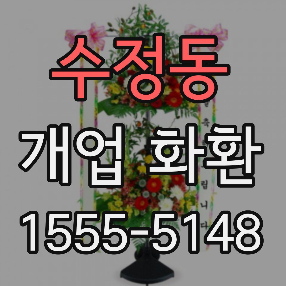 수정동 개업 화환
