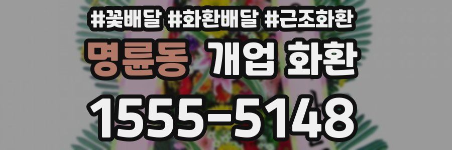 명륜동 개업 화환