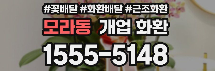 모라동 개업 화환