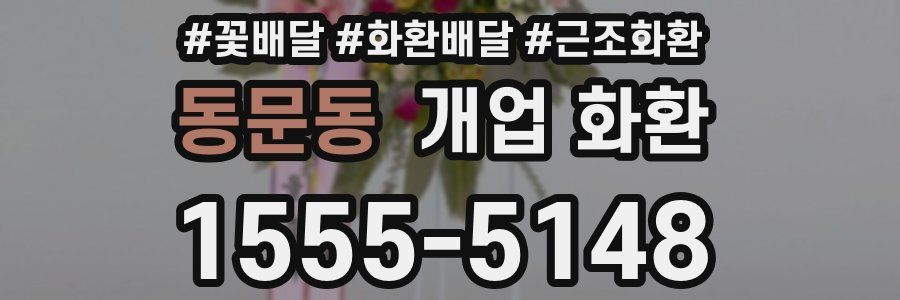 동문동 개업 화환