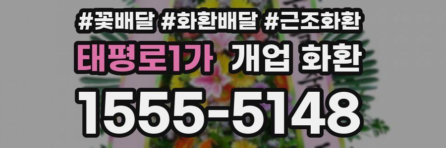태평로1가 개업 화환