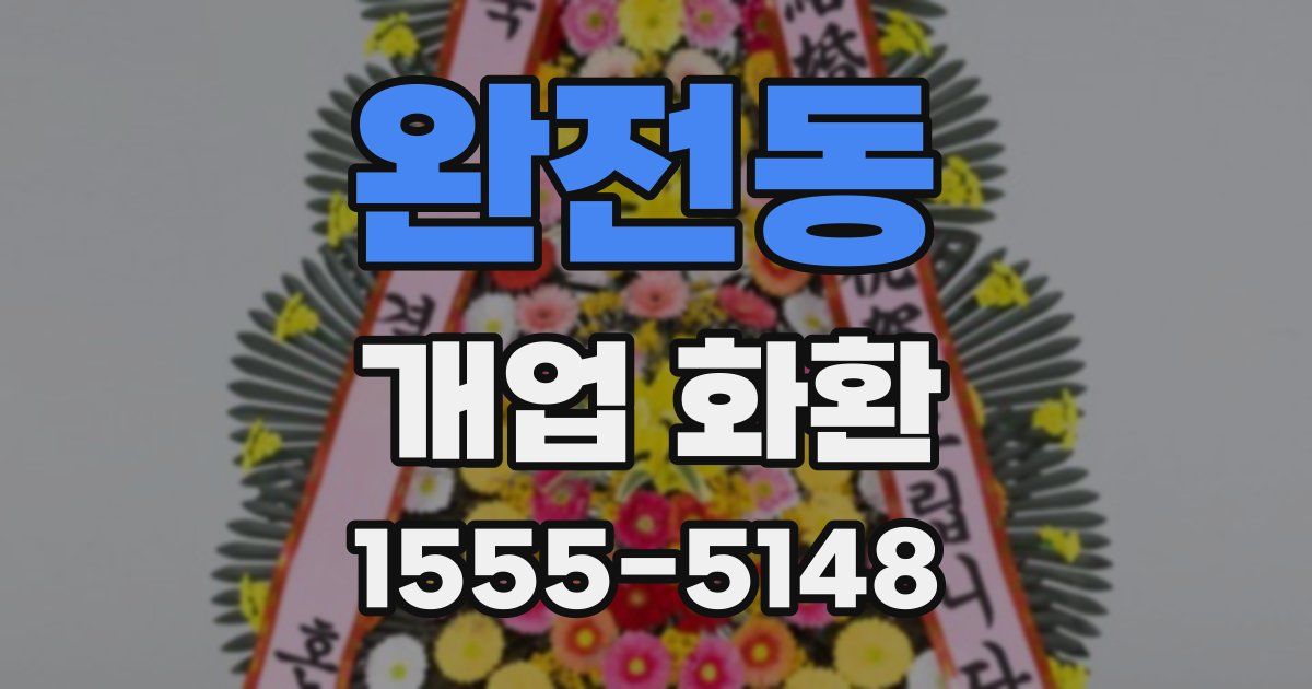 완전동 개업 화환