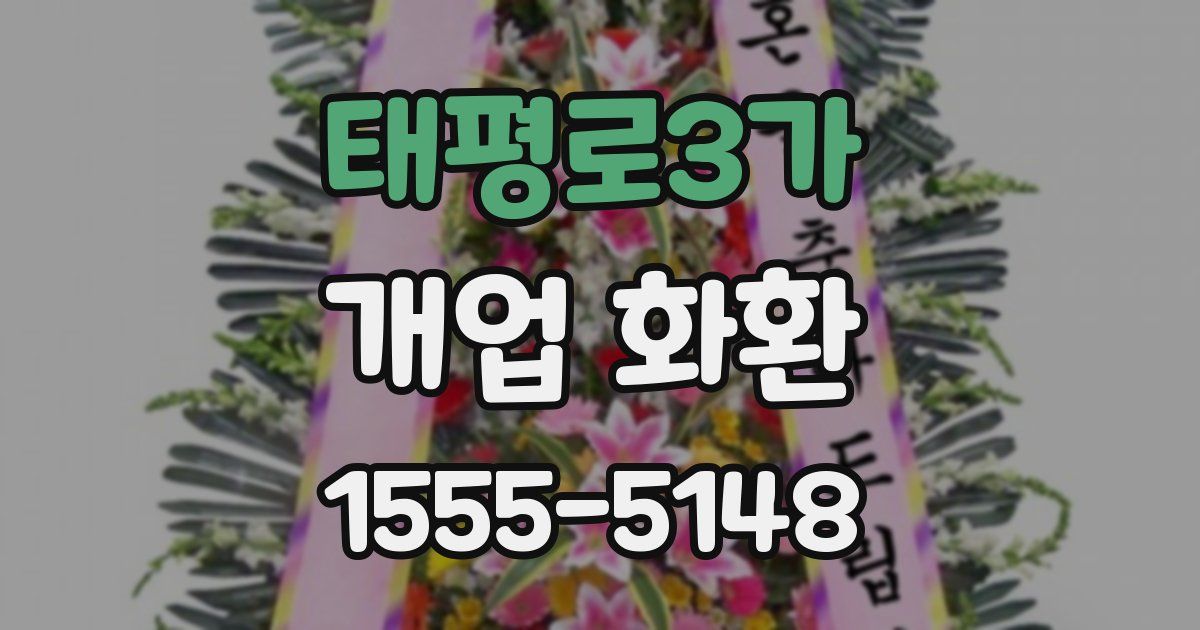 태평로3가 개업 화환