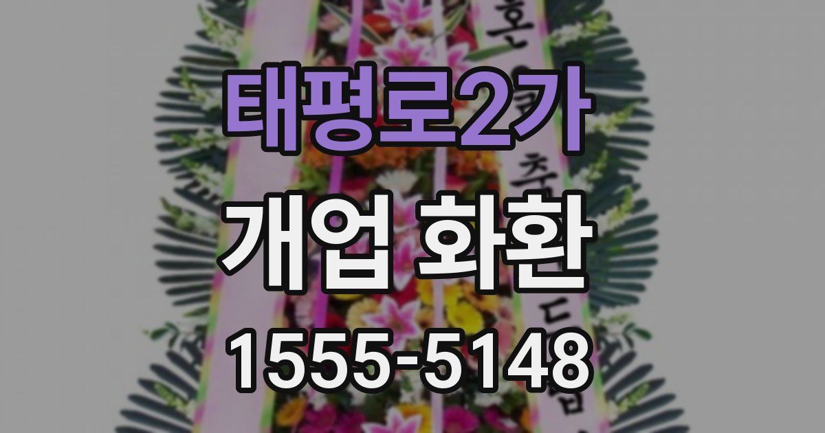 태평로2가 개업 화환