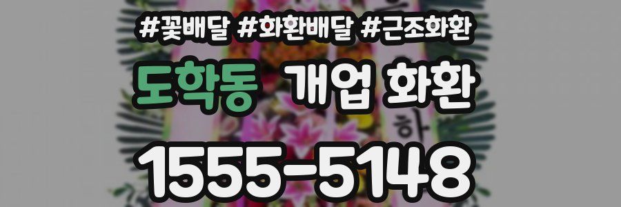 도학동 개업 화환