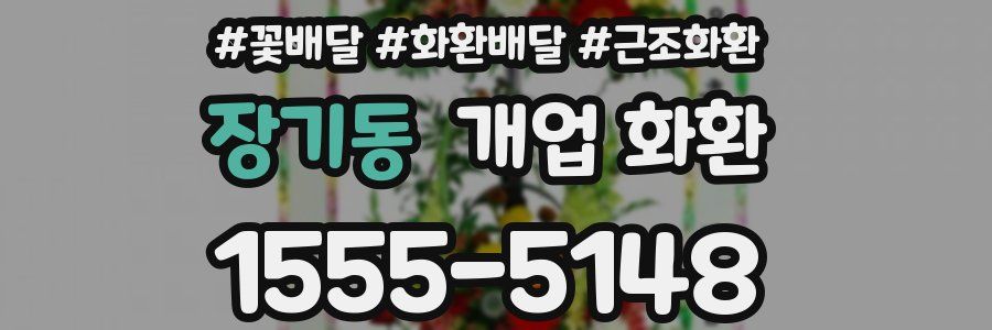 장기동 개업 화환