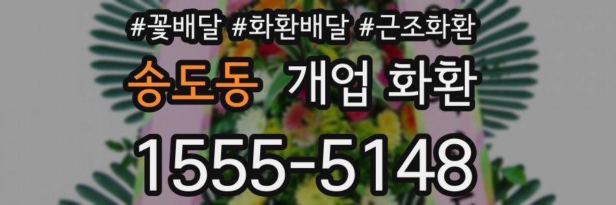 송도동 개업 화환