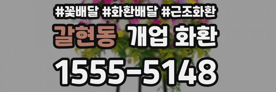 갈현동 개업 화환