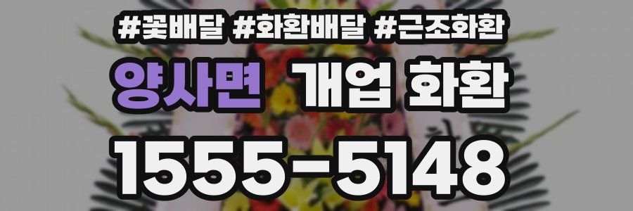 양사면 개업 화환